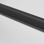 Porta per Interni Nera 76x201,5cm Vetro Temperato e Alluminio