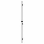 Porta Interna Sottile Nera 83x201,5cm Vetro Temperato Opaco Alluminio
