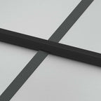 Porta Interna Sottile Nera 83x201,5cm Vetro Temperato Opaco Alluminio