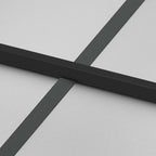 Porta Interna Vetro Temperato Opaco Nero 102,5x201,5 cm Telaio Alluminio