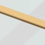 Porta Scorrevole Dorata 90x205 cm Vetro Trasparente ESG Alluminio