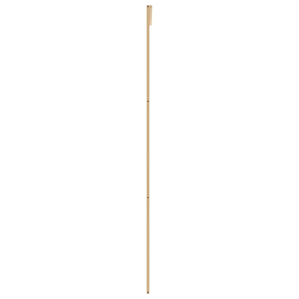Porta Scorrevole Oro 102,5x205 cm Vetro Trasparente ESG Alluminio