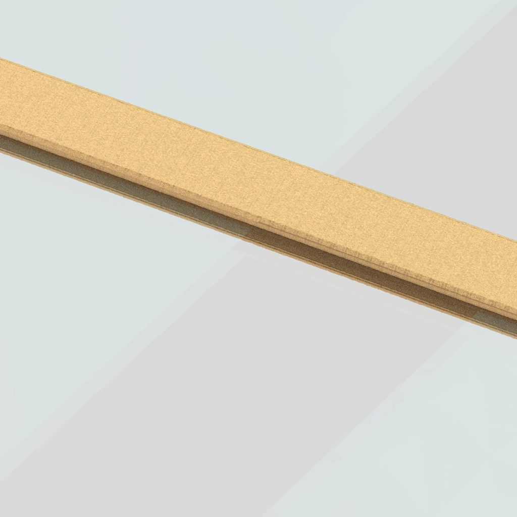 Porta Scorrevole Dorata 76x205 cm Vetro Trasparente ESG Alluminio