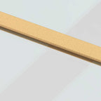 Porta Scorrevole Oro 102,5x205 cm Vetro Trasparente ESG Alluminio