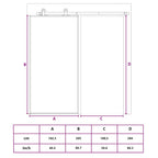 Porta Scorrevole Oro 102,5x205 cm Vetro Smerigliato ESG Alluminio