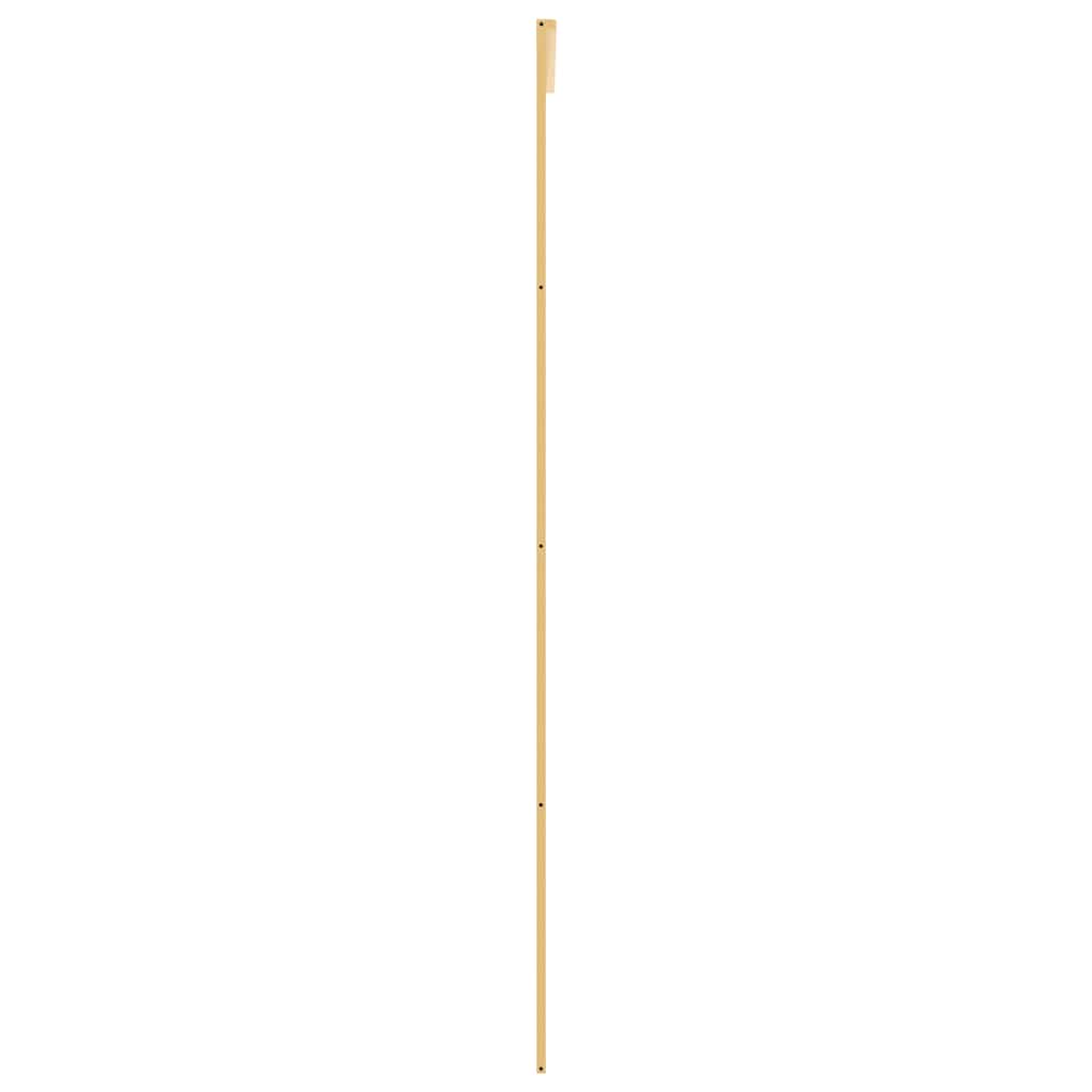 Porta Scorrevole Oro 102,5x205 cm Vetro Trasparente ESG Alluminio