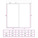 Porta Scorrevole Oro 102,5x205 cm Vetro Smerigliato ESG Alluminio