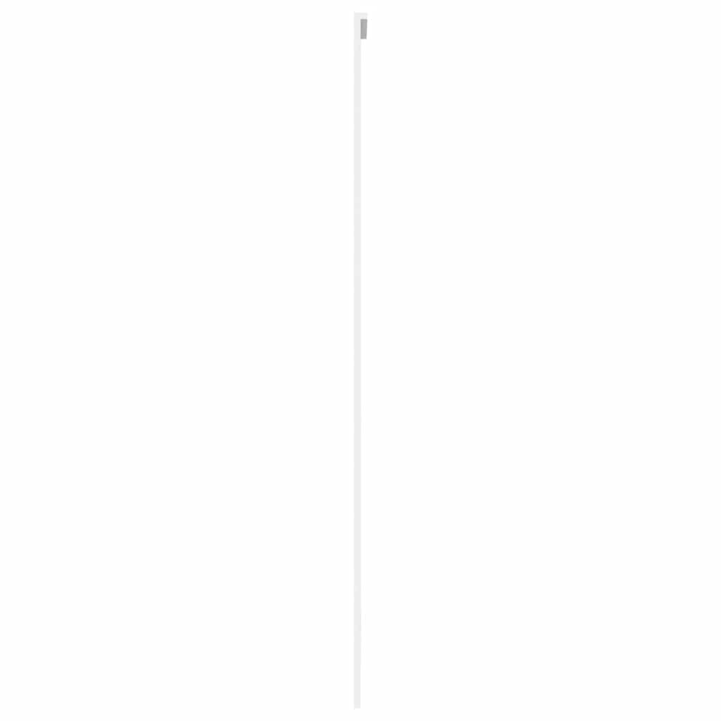 Porta Scorrevole Bianca 102,5x205cm Vetro Temperato e Alluminio