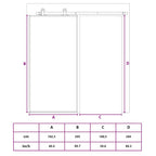 Porta Scorrevole Nera 102,5x205 cm Vetro Temperato e Alluminio