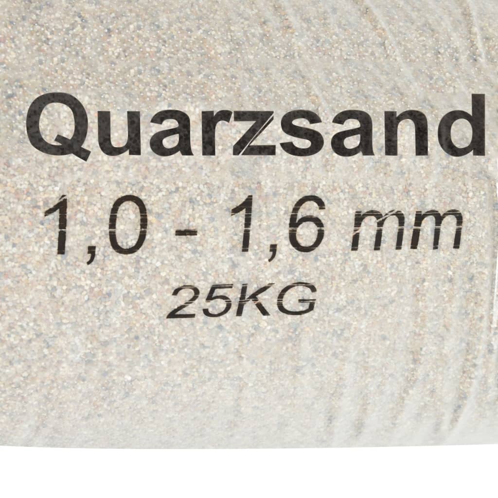 Sabbia Filtrante per Piscina 25 kg Granulometria 1,0-1,6 mm