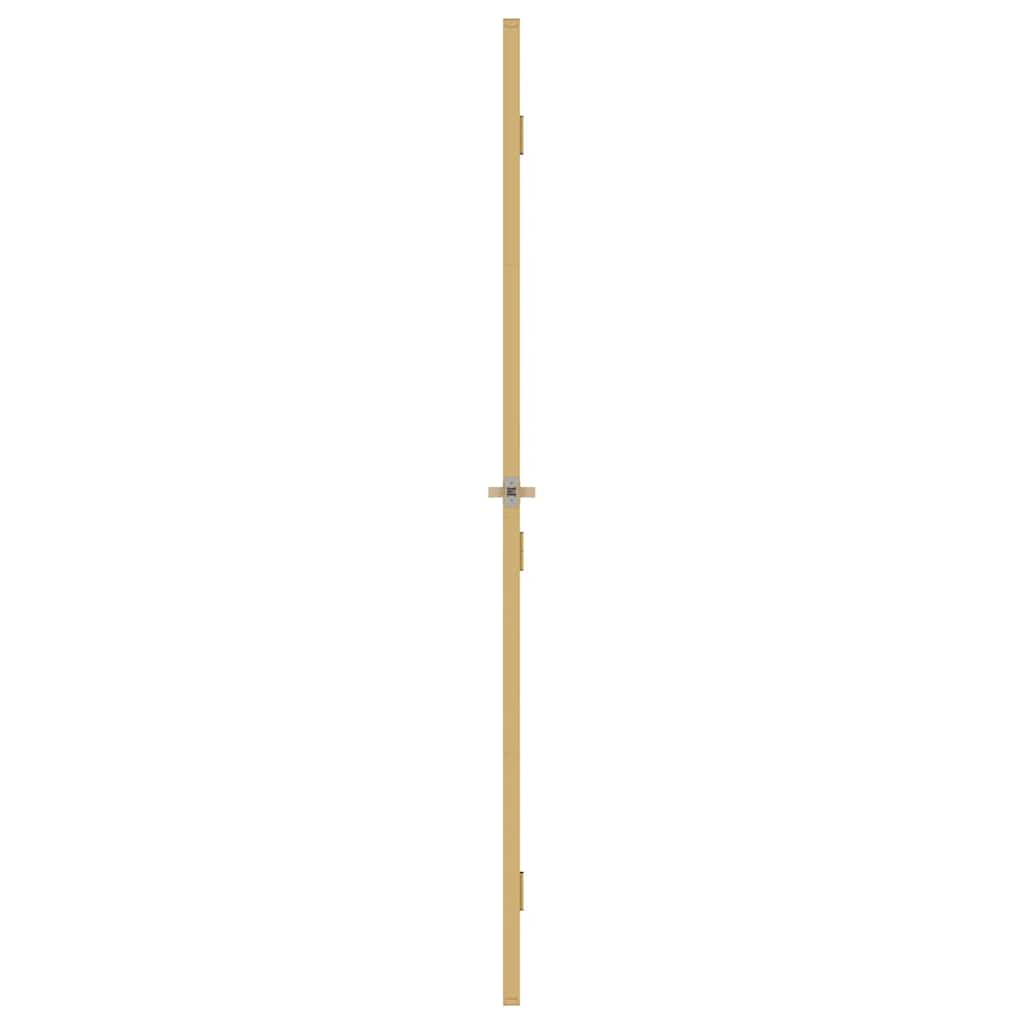 Porta Interna Sottile Oro 102,5x201,5 cm Vetro Temperato Alluminio