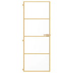Porta Interni Vetro Temperato Oro 76x201,5cm Alluminio
