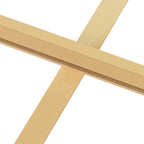 Porta Interni Sottile Oro 83x201,5cm Vetro Temperato Alluminio