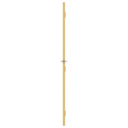 Porta Interna Sottile Oro 76x201,5cm Vetro Temperato Alluminio