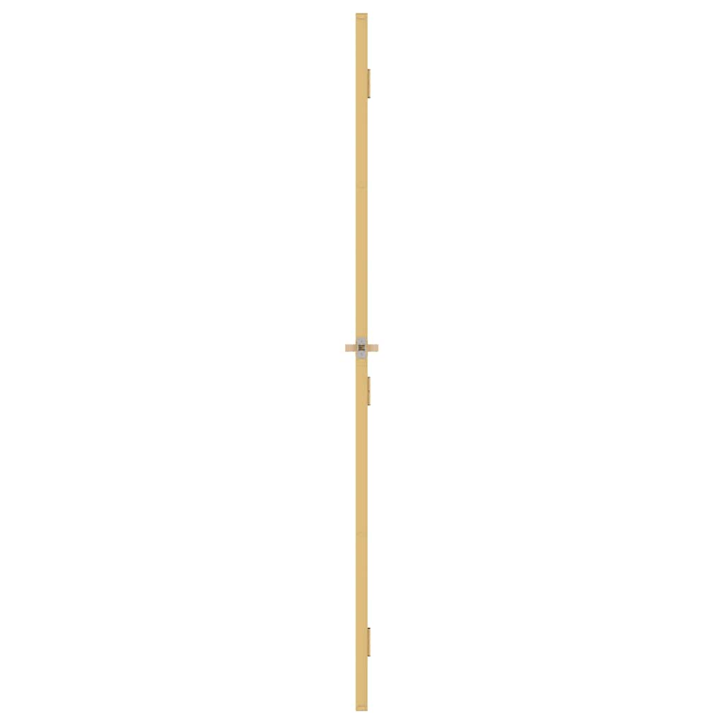 Porta Interna Sottile Oro 76x201,5cm Vetro Temperato Alluminio