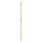 Porta Interni Sottile Oro 83x201,5cm Vetro Temperato Alluminio