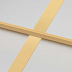Porta Interni Vetro Temperato Opaco Oro 93x201,5cm Alluminio