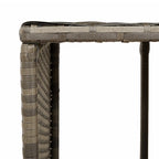 Scaffali Portaoggetti Vasca Idromassaggio 2 pz Polyrattan Grigio