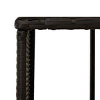 Scaffali Portaoggetti Vasca Idromassaggio 2 pz Polyrattan Nero