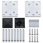 Set Pannello di Recinzione Marrone 353x186 cm in WPC
