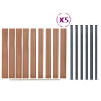 Set Pannello di Recinzione Marrone 872x186 cm in WPC