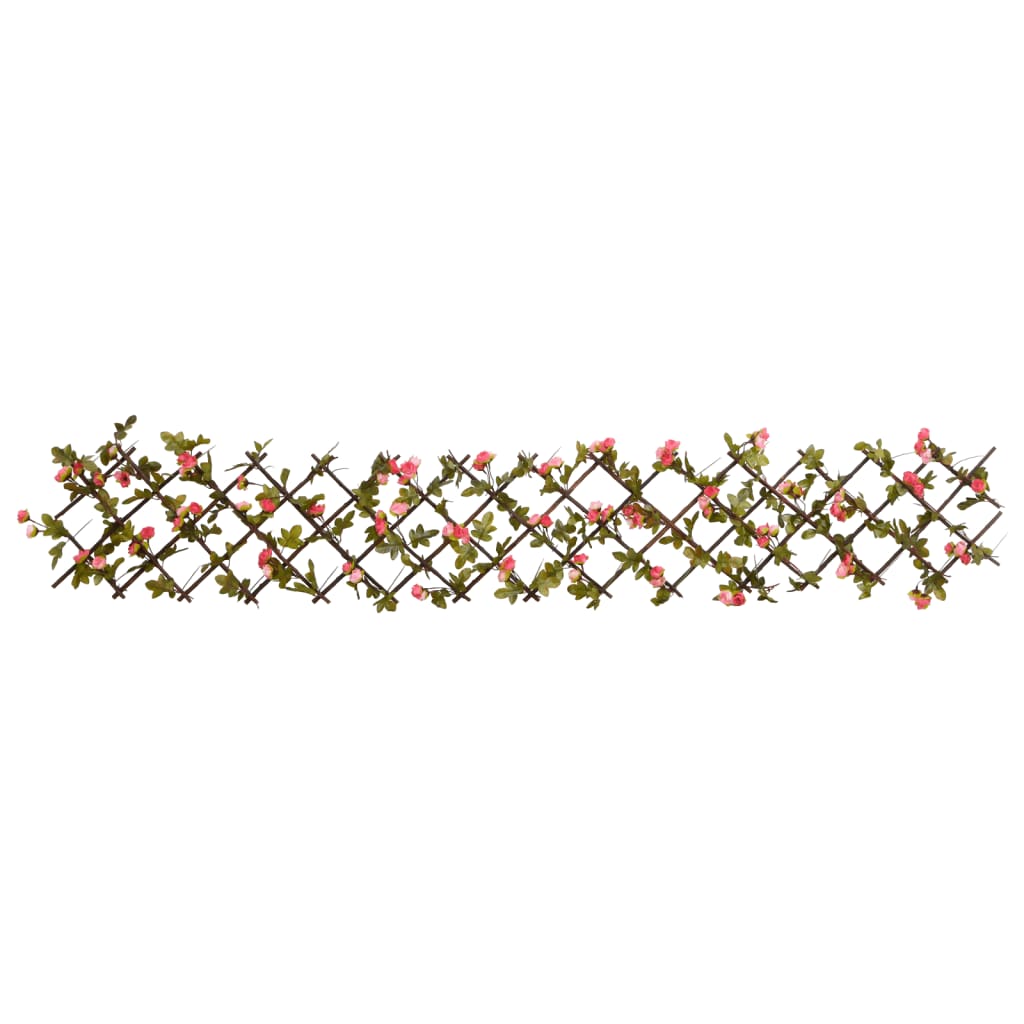 Traliccio Edera Artificiale Espandibile Rosa Scuro 180x20 cm