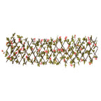 Traliccio Edera Artificiale Espandibile 5 Pezzi Rosa Scuro 180x20cm