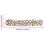 Traliccio Edera Artificiale Espandibile 5 Pezzi Rosa Scuro 180x20cm