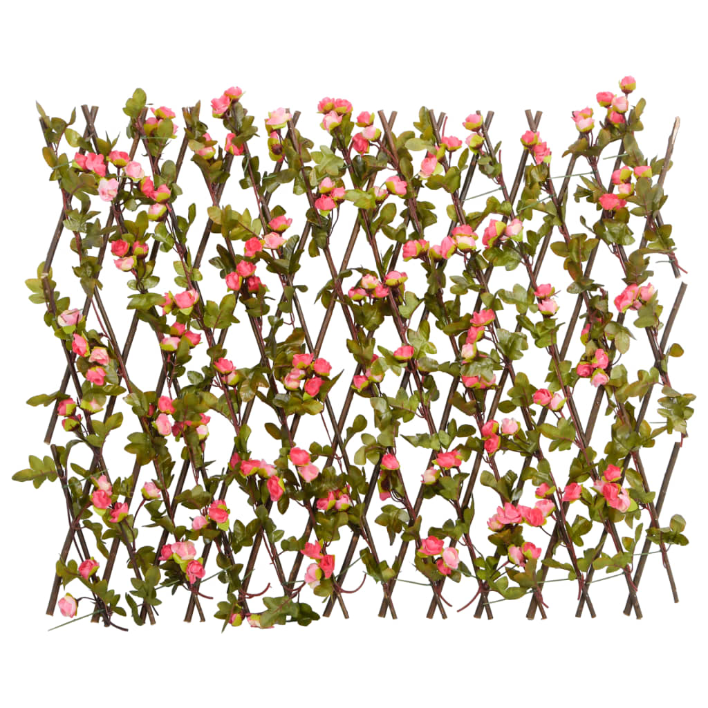 Traliccio Edera Artificiale Espandibile Rosa Scuro 180x60 cm