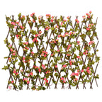 Traliccio Edera Artificiale Espandibile Rosa Scuro 180x60 cm