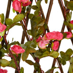 Traliccio Edera Artificiale Espandibile 5 pezzi Rosa Scuro 180x60 cm