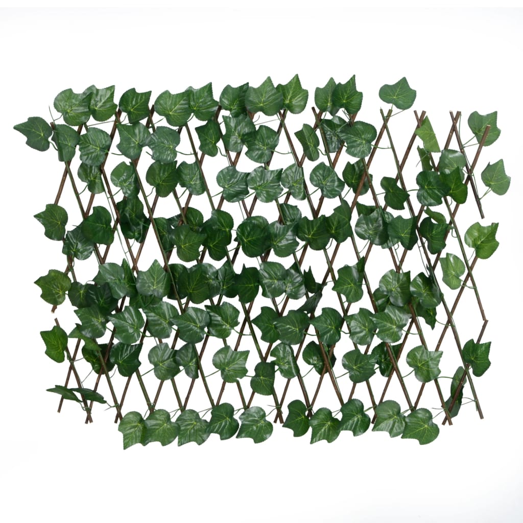 Traliccio Foglie Vite Artificiale Espandibile Verde 5 Pezzi 190x60 cm