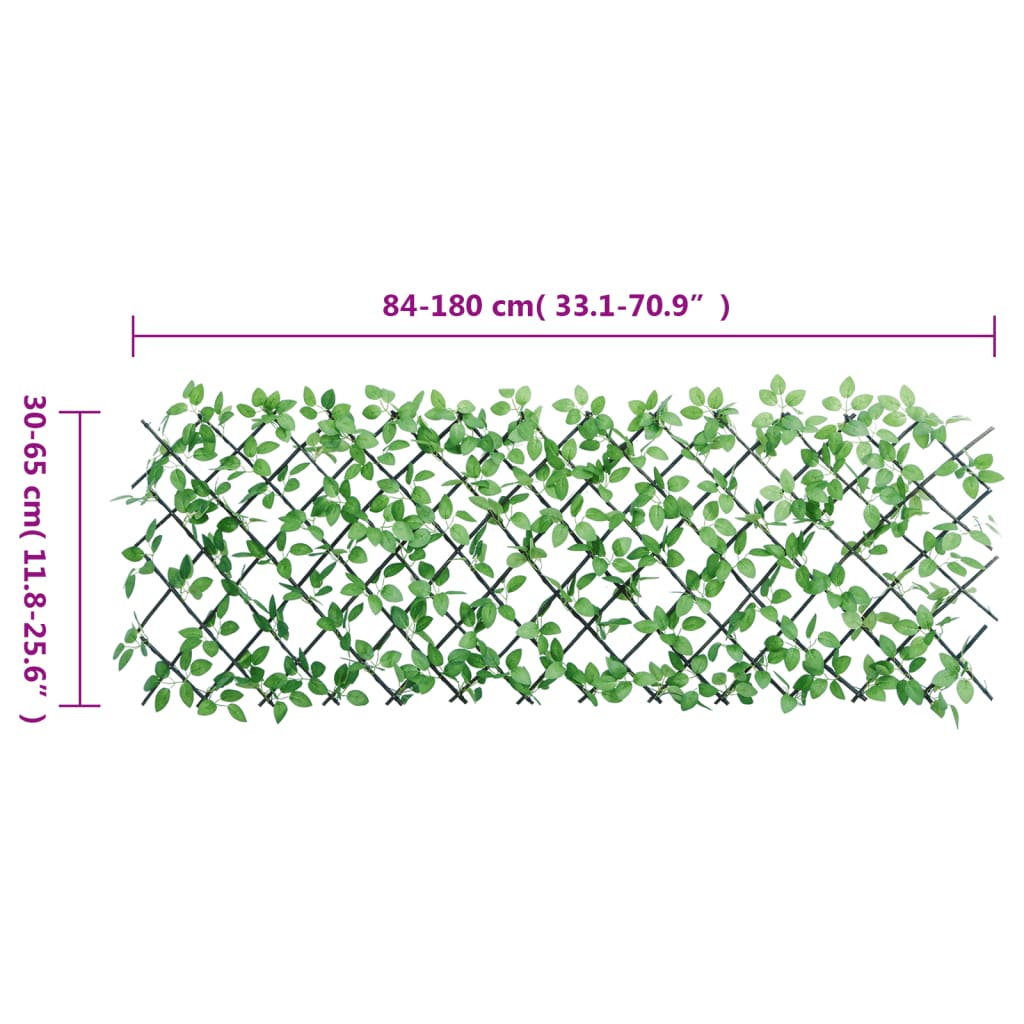 Traliccio Edera Artificiale Espandibile Verde 180x65 cm