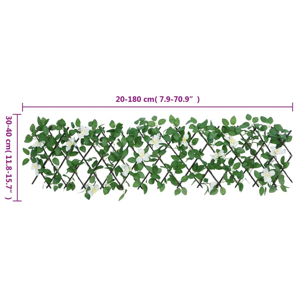 Traliccio Edera Artificiale Espandibile Verde 5 Pezzi 180x30 cm