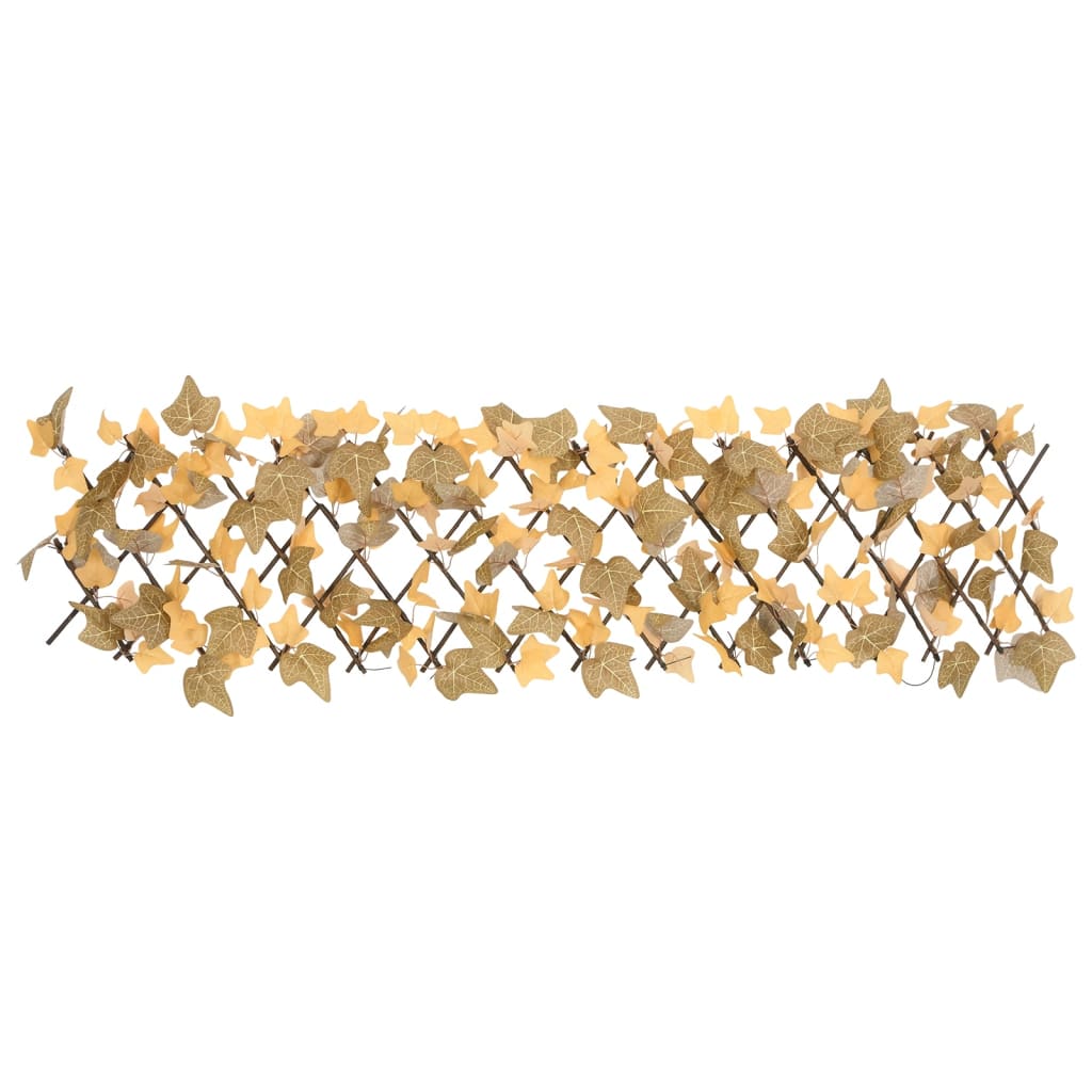 Traliccio Foglie Acero Artificiale Espandibile Arancione 180x30 cm