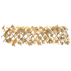 Traliccio Foglie Acero Artificiale Espandibile Arancione 180x30 cm
