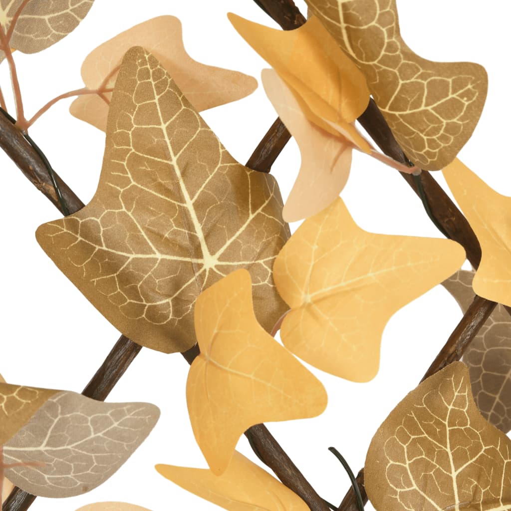 Traliccio Foglie Acero Artificiale Espandibile Arancione 180x30 cm