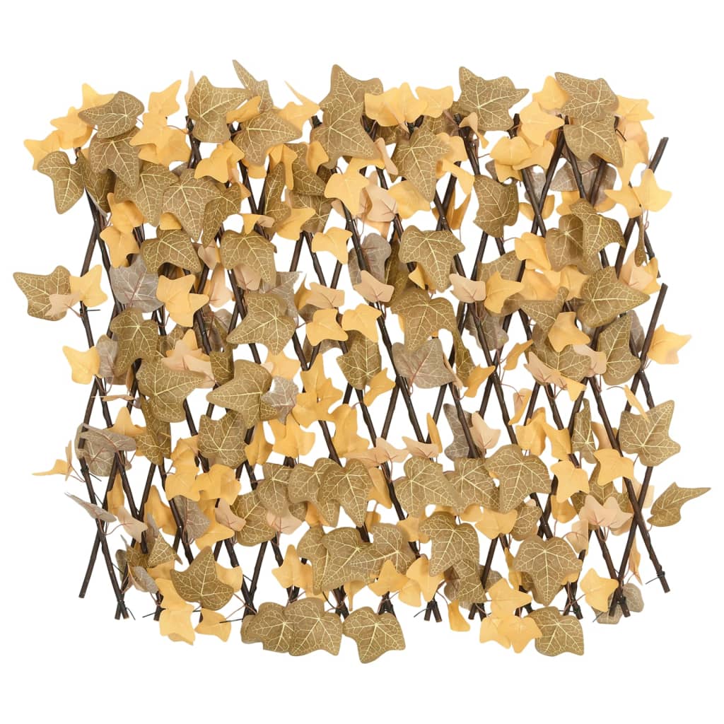 Traliccio Foglie Acero Artificiale Espandibile Arancione 180x60 cm