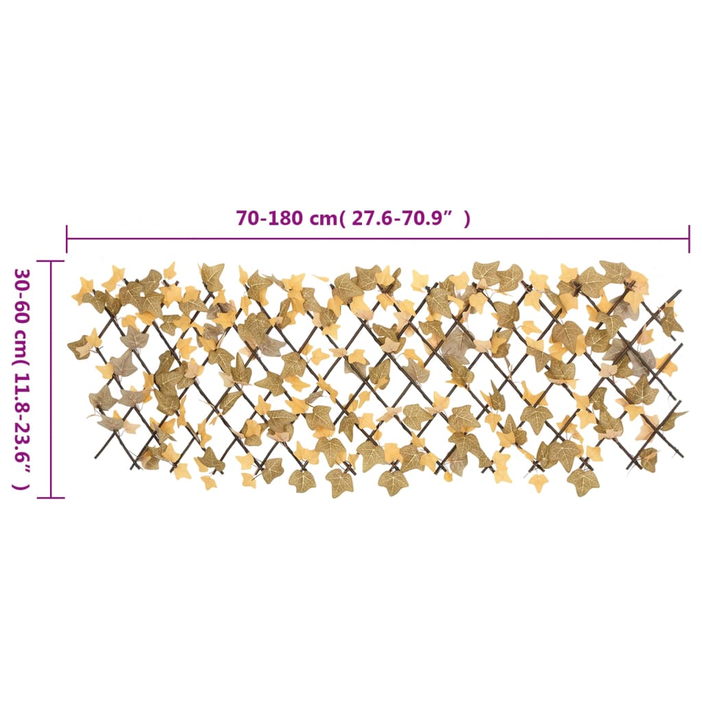Traliccio Acero Artificiale Espandibile Arancione 5 pz 180x60 cm
