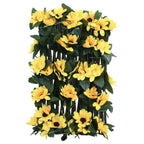 Traliccio Edera Artificiale Espandibile 5 Pezzi Giallo 180x20 cm