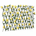 Traliccio Edera Artificiale Espandibile 5 pezzi Giallo 180x60 cm