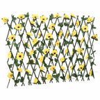 Traliccio Edera Artificiale Espandibile 5 pezzi Giallo 180x60 cm