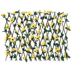Traliccio Edera Artificiale Espandibile 5 pezzi Giallo 180x60 cm