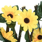 Traliccio Edera Artificiale Espandibile 5 pezzi Giallo 180x60 cm