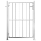Cancello da giardino 100x145 cm in acciaio inox
