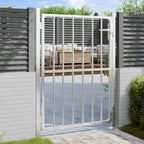 Cancello da giardino 100x145 cm in acciaio inox