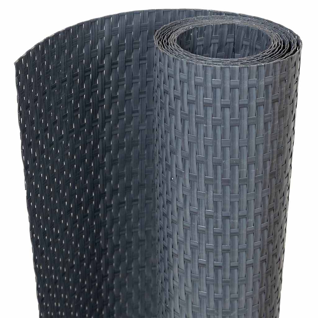 Paravento da Balcone Antracite 300x80 cm Polyrattan