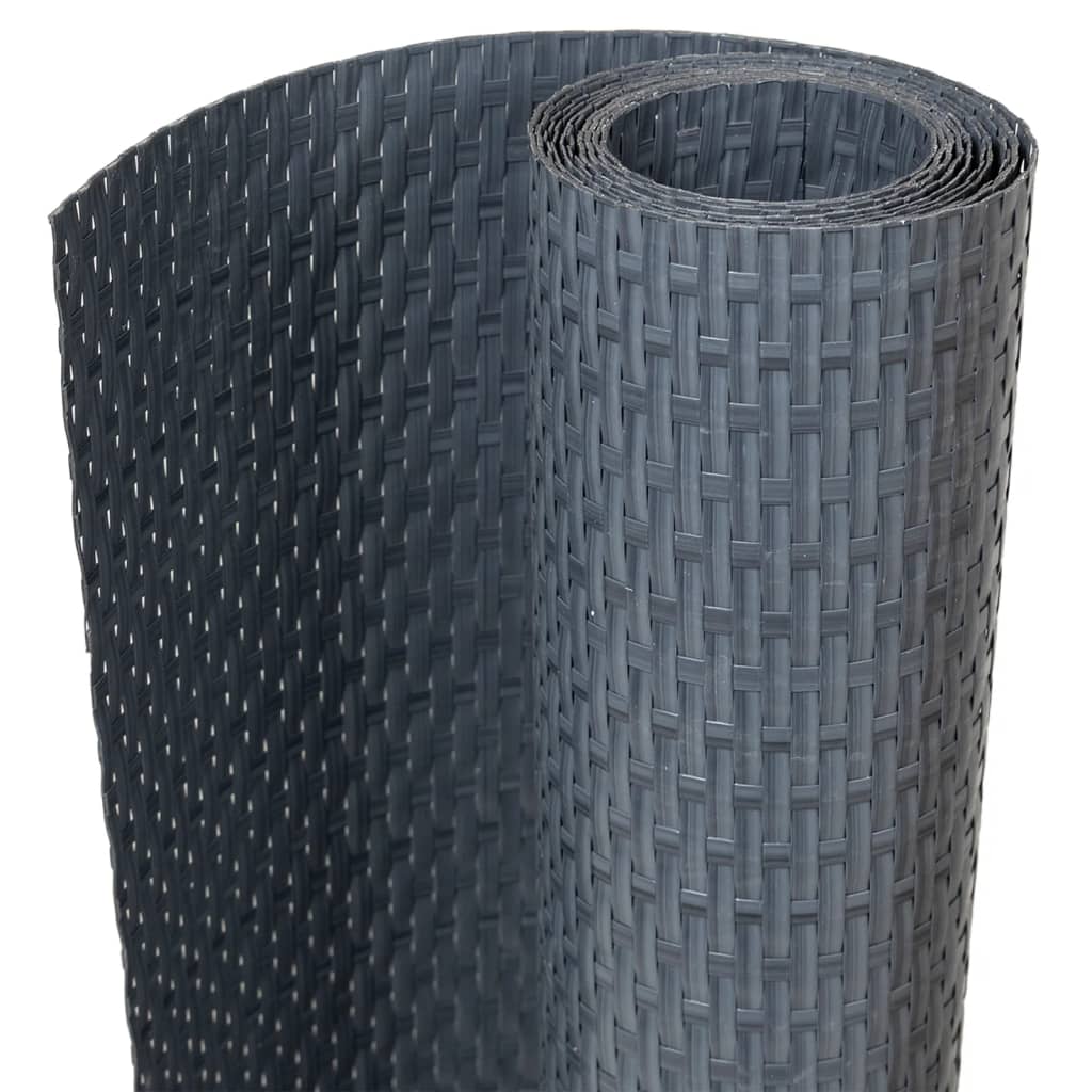 Paravento da Balcone Antracite 300x90 cm in Polyrattan