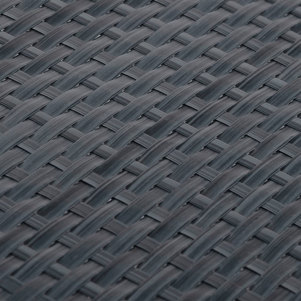 Paravento da Balcone Antracite 400x80 cm in Polyrattan