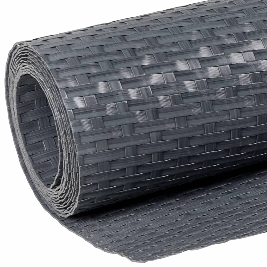 Paravento da Balcone Antracite 500x90 cm Polyrattan